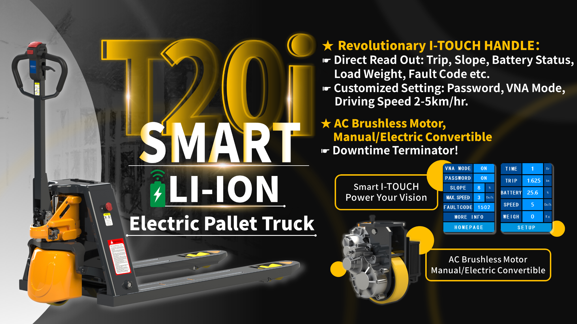 T20i - Smart Pallet Truck