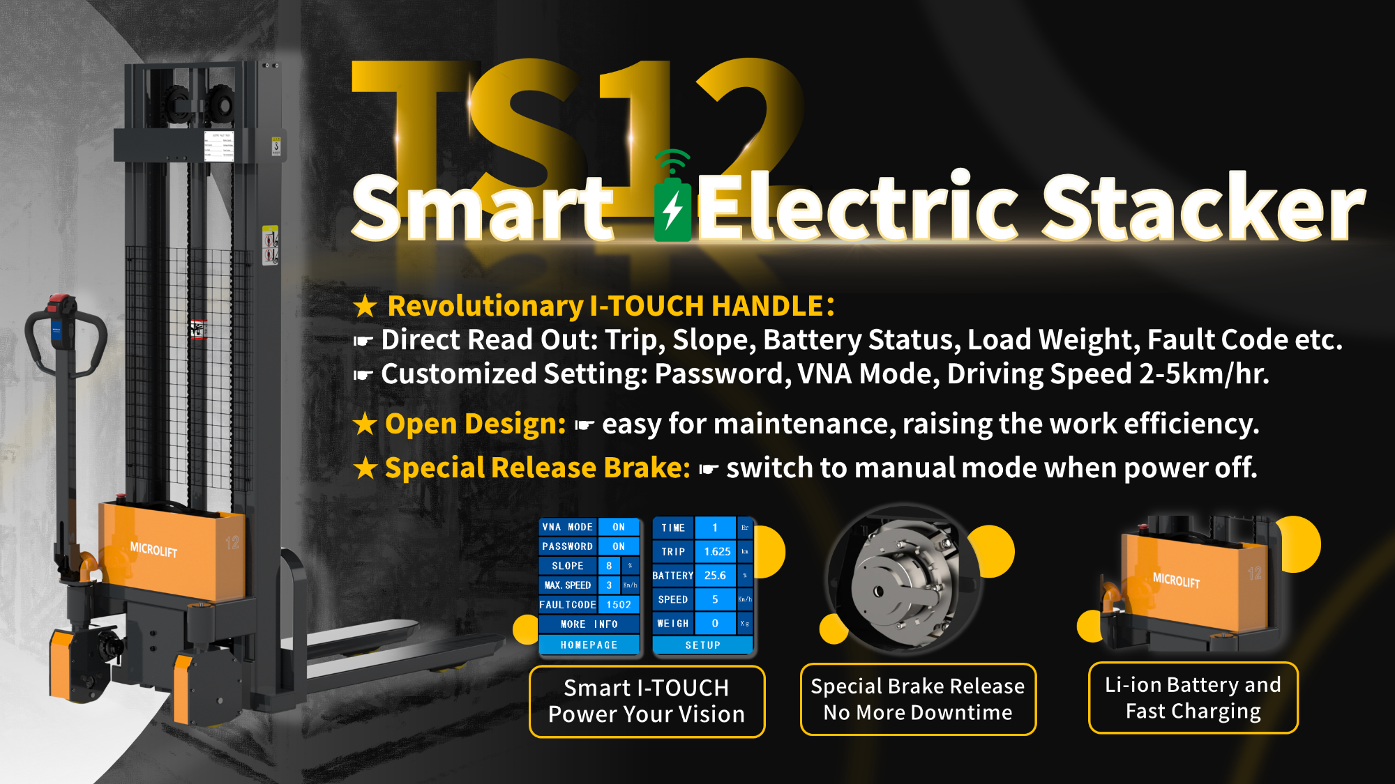 TS12-Smart Electric Stacker