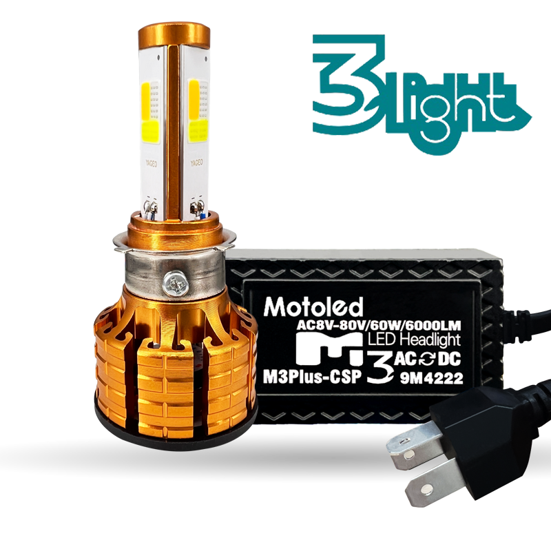 Motorcycle 50W 5000LM Motorcycle Headlight(M3BYW),3sided lamp beads