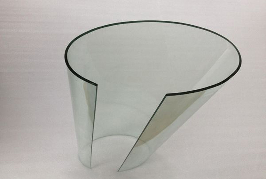 Application range of curved heat bending glass