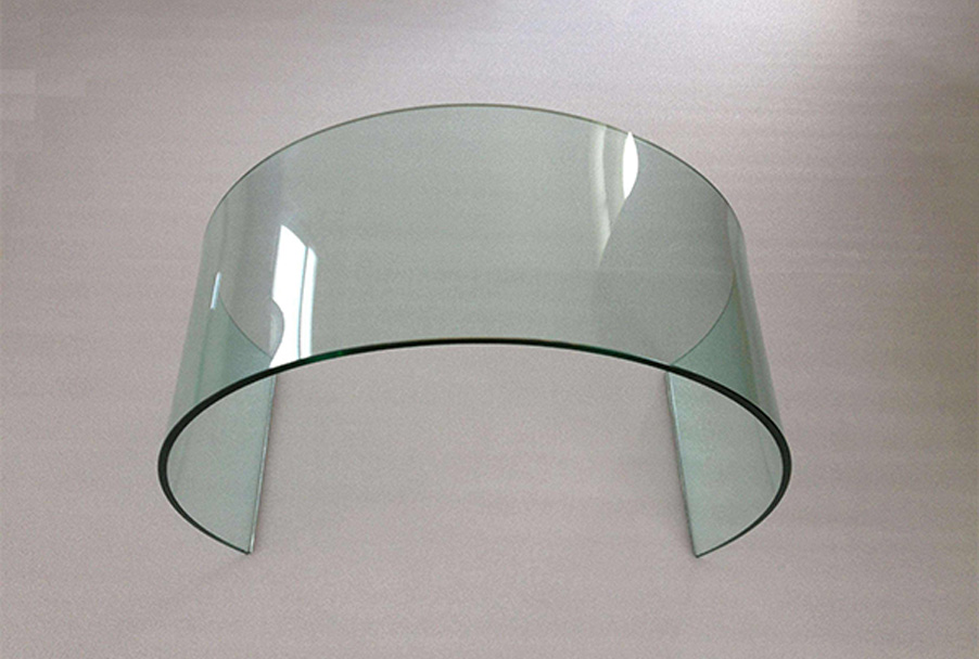 The difference between heat bending glass and curved steel glass