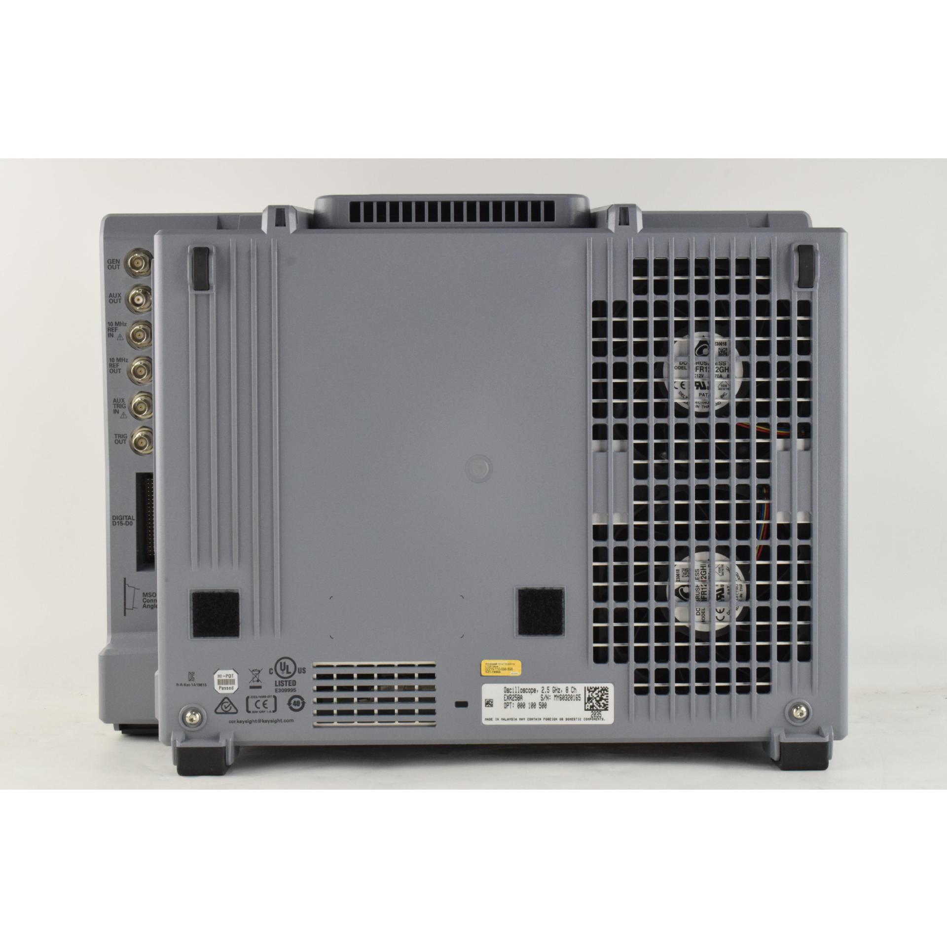 EXR258A Infiniium EXR-Series Oscilloscope: 2.5 GHz, 8 Channels