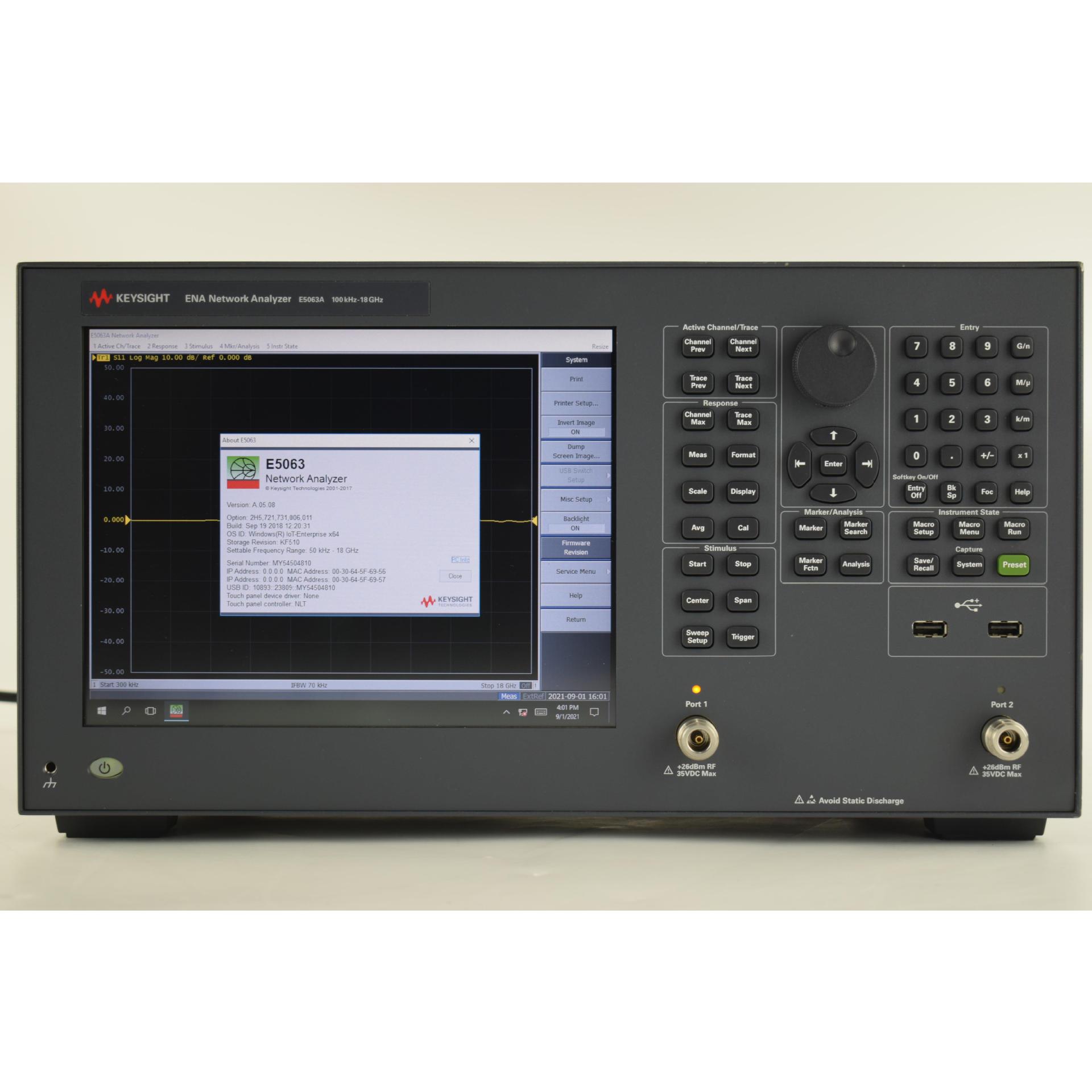 E5063A ENA Vector Network Analyzer,Industrial equipment,Analyzer