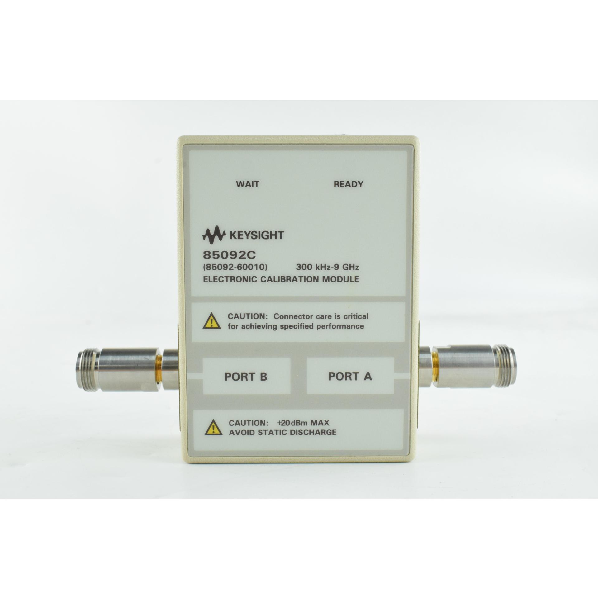 85092C RF Electronic Calibration Module (ECal), 300 kHz to 9 GHz, Type N, 50 Ohm, 2 Port