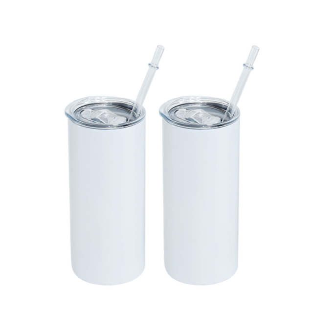 15oz Straight Stainless Steel Tumbler Double Wall