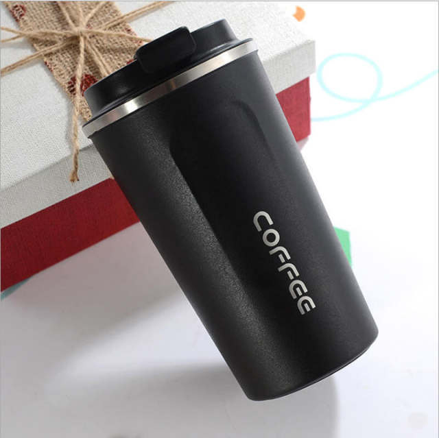 350ml/500ml Thermal Vacuum Insulated Coffee Mug Travel Office Car Stainless Steel Tumbler with Lid
