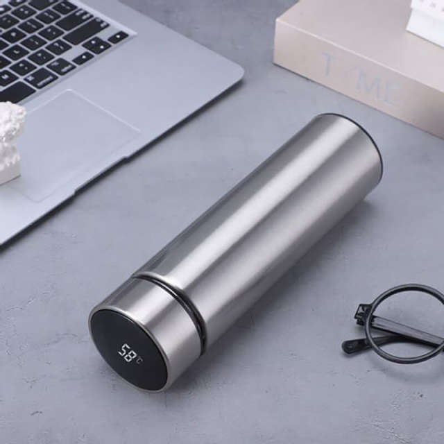500ml Smart Thermo Water Bottle Double Wall Insulated Vacuum Flask with Led Temperature Display
