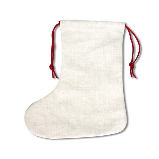 100 Pcs  Christmas Sock Bag Stocking Sublimation Blanks