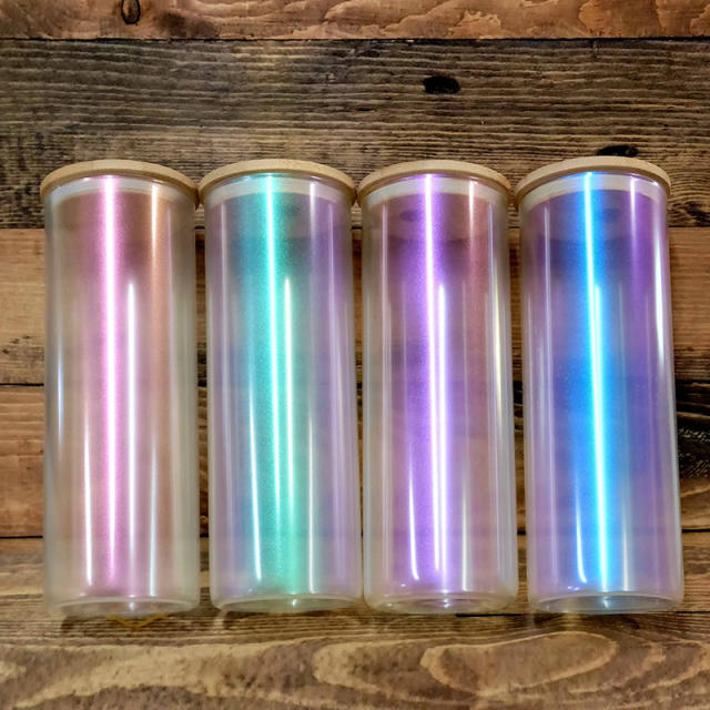 25oz Iridescent Glass Can Sublimation Blanks
