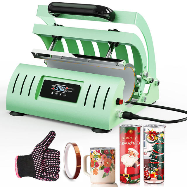 Tumbler Heat Press Machine 110V Easy to Operate for 11-30oz Straight Sublimation Blanks Tumbler