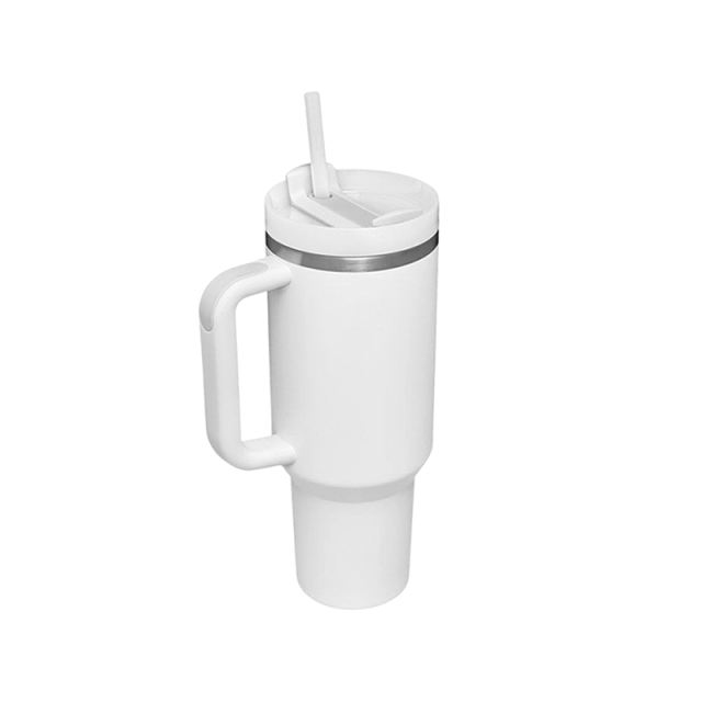 Version 2.0 40oz Sublimation Coffee Mugs with Handle Stainless Steel Double Wall Tumblers Blank