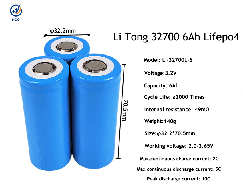 32700 lifepo4 3.2V 6000mah rechargeable battery cell