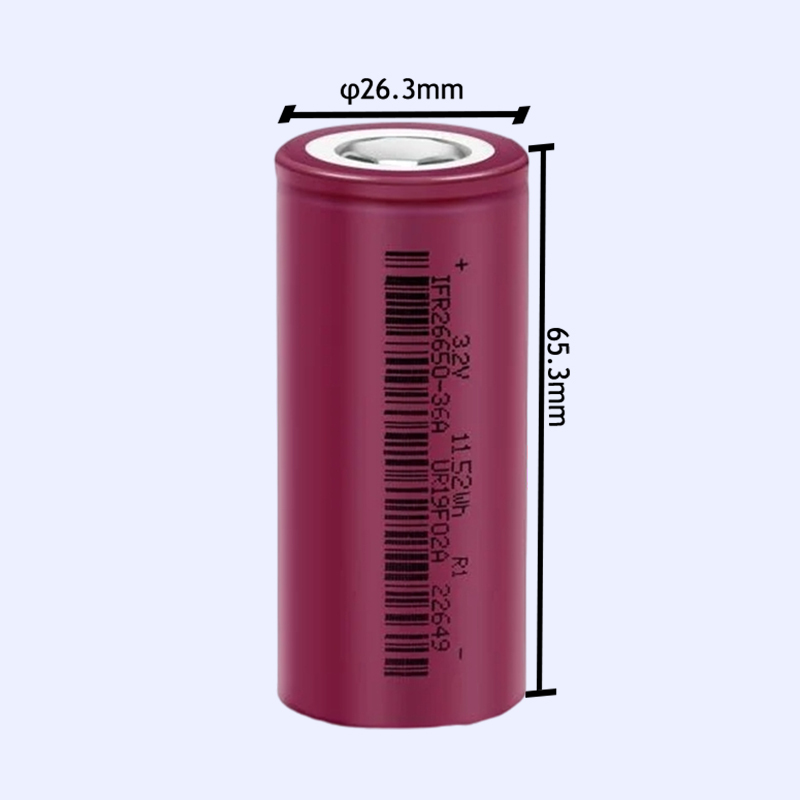 PLB 8C 3.2V 3600mAh 26650 rechargeable 26650 lifepo4 lithium ion battery LFR26650-36A