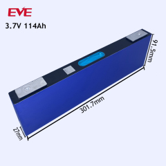 Wholesale EVE 3.7V 114ah prismatic lithium battery cells for Electric Vehicle solar energy