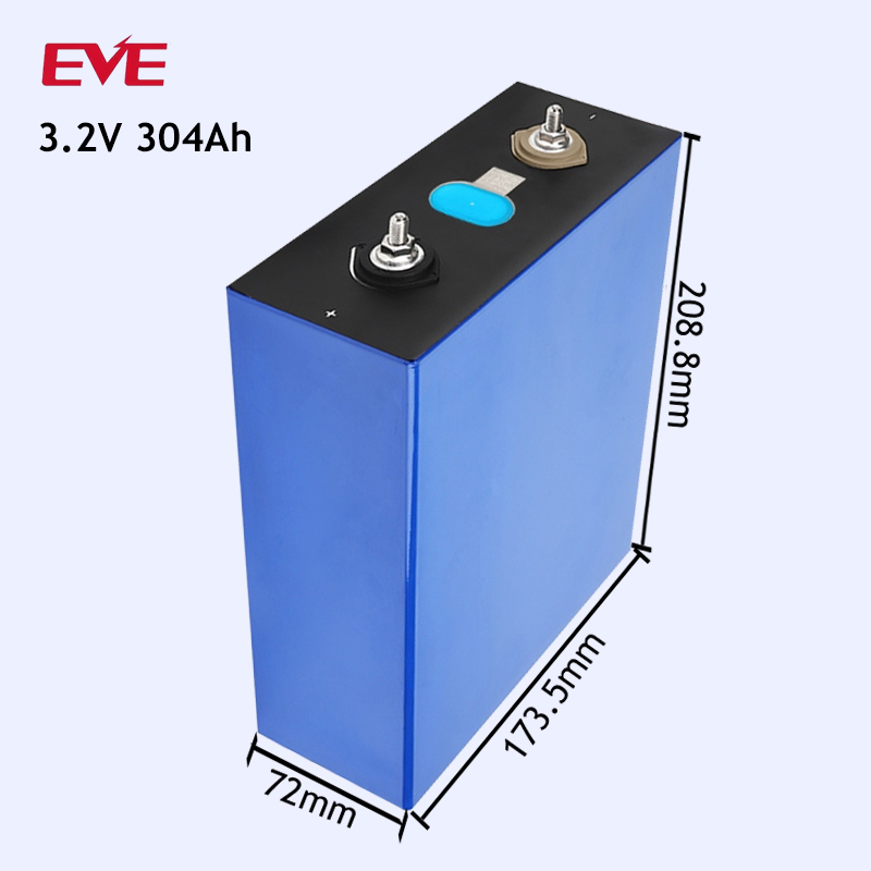 Hot sale EVE 304Ah lifepo4 cells 3.2V lifepo4 prismatic cell for electric car electric Vehicles Solar energy