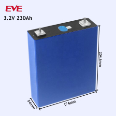 EVE 3.2v 230ah Prismatic Lithium iron phosphate battery lifepo4 cells for electric vehicles solar energy LF230