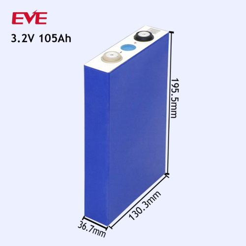 EVE New 3.2V 105Ah Prismatic Lifepo4 Lithium Phosphate Battery Cell LF105 for Solar Energy System EV