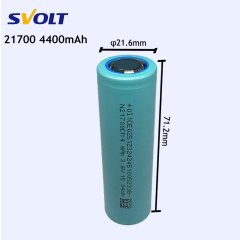Grade A Svolt 21700 battery cell 3.7V 4400mAh rechargeable lithium ion battery with wholesale price