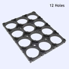 Battery holder for 26650 33140 18650 21700 cells with joinable plastic spacer