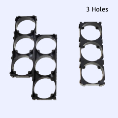 Battery holder for 26650 33140 18650 21700 cells with joinable plastic spacer
