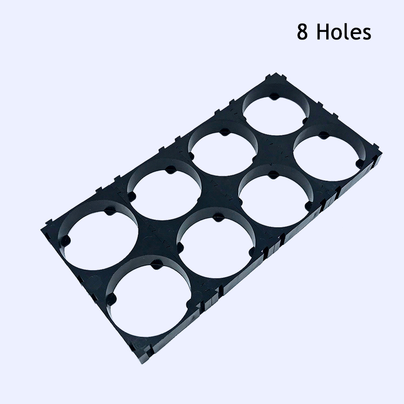 Battery holder for 26650 33140 18650 21700 cells with joinable plastic spacer