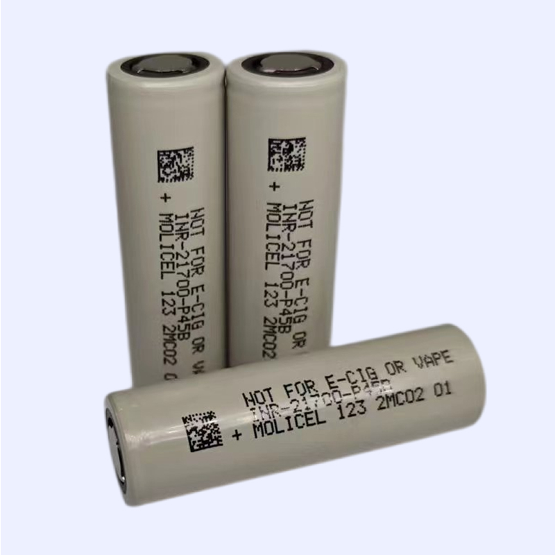 Brand new Molicel 21700 3.7V 4500mAh cylindrical rechargeable batteries INR-21700-P45B