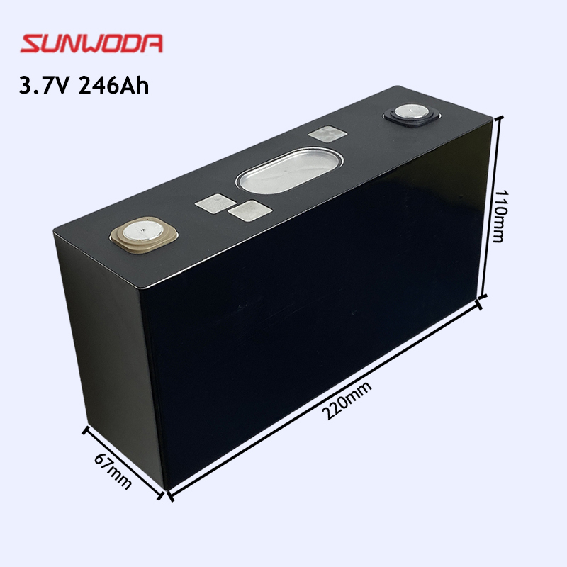 Sunwoda brand new 3.7V 246Ah ncm cell prismatic li-ion lithium battery for solar power system ev motorcycle etc