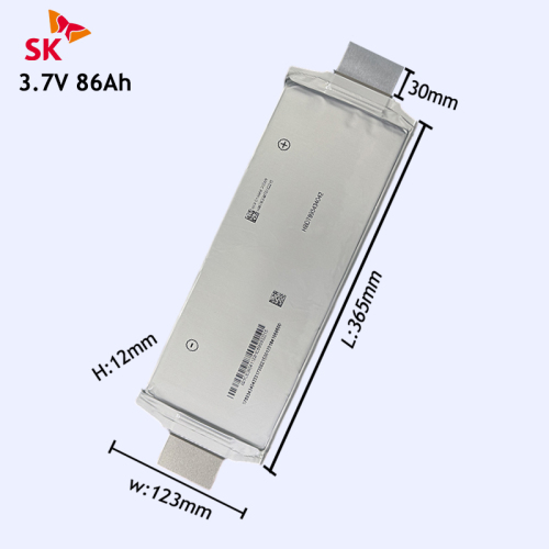 SK li ion pouch cell 3.7V 86Ah NMC pouch battery for Electric motorcycle bike etc E23-C1