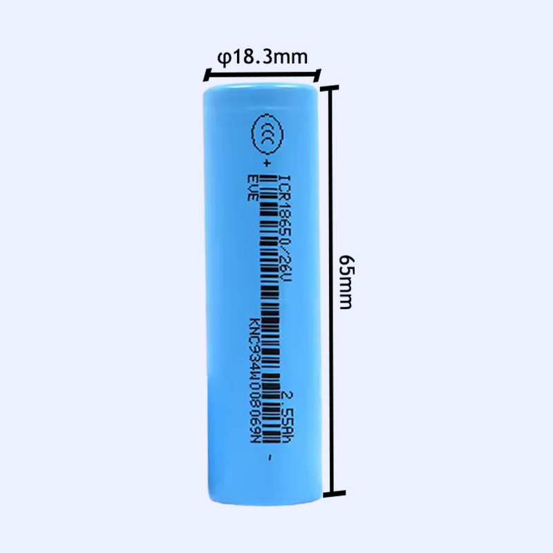Hotsale EVE good icr18650 li ion lithium 18650 battery 3.7V 2550mAh ICR18650/26V