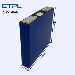 Grade A 40ah lithium ion battery 3.2V lifepo4 battery for Two-wheeled vehicle Three-wheeled vehicle