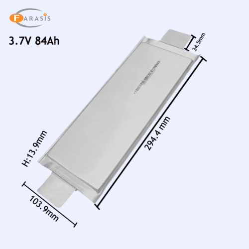 High energy density battery Farasis battery p84 3.7V 84ah nmc pouch cell