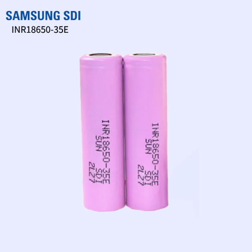 Samsung 18650 3.6V 3400mAh INR18650-35E li-ion rechargeable flat top battery cell for for flashlights, headlamps, DIY power bank, e-bike battery pack