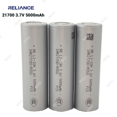 Reliance INR21700-RS50 5000mAh 3.7V 70A Continuous Discharge Current High Drain Cylindrical Li-ion Battery Cell
