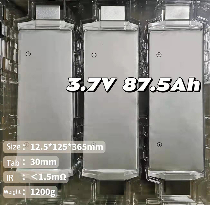 Brand New 3.7V 87.5Ah high energy density NMC Pouch cell Lithium Ion Battery for electric Vehicles