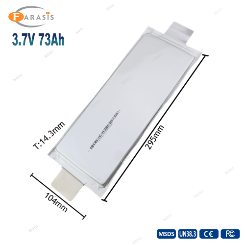 NMC Battery Farasis 3.7V 73Ah Pouch Cell Lithium Polymer battery for electric bike