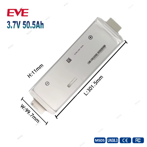 EVE brand new 3.7V 50.5Ah nmc pouch cell battery for motorcycle etc