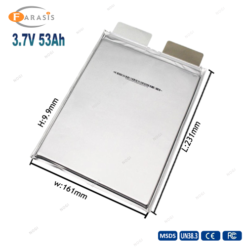 Grade A brand new 3.7V 53Ah nmc pouch rechargeable battery for forklift tricycle two wheeler motor etc