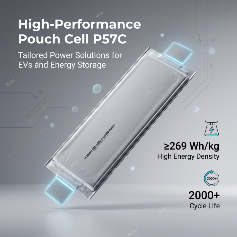 Farasis 57Ah semi-solid NMC pouch cell ebike golf cart solar storage lithium ion battery