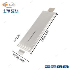 Farasis 57Ah semi-solid NMC pouch cell ebike golf cart solar storage lithium ion battery
