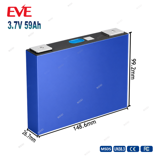 EVE M21-V1.2 59Ah 3.7V NMC Prismatic Lithium Ion Cell