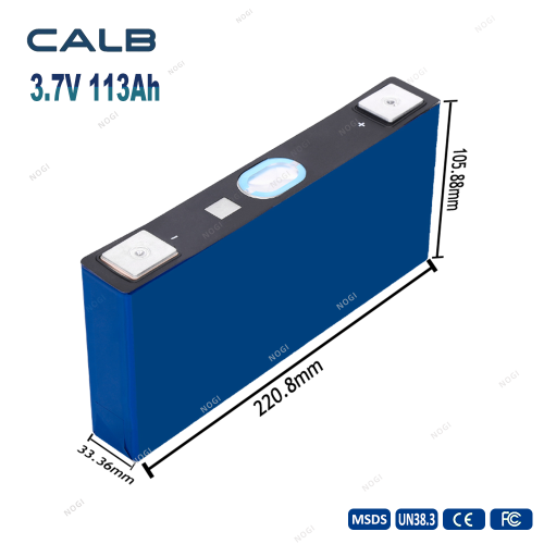 CALB New 3.7V 113Ah NMC rechargeable prismatic cell NMC 523 battery for EV, energy storage with 3-Year Warranty