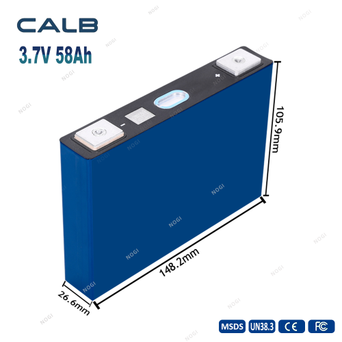 CALB New 3.7V 58ah li ion nmc battery solar storage battery for ev car home storage and solar energy