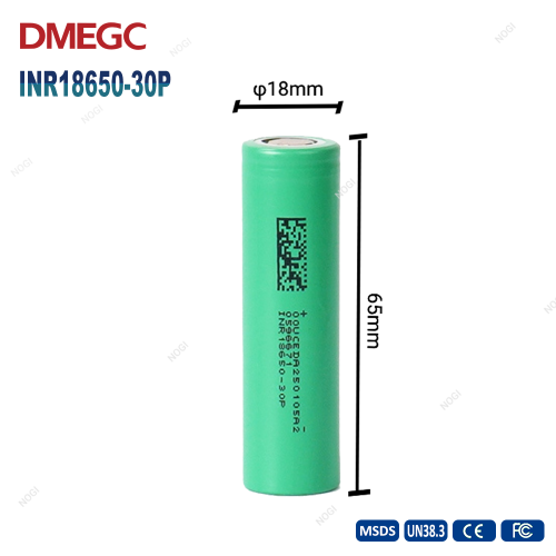 High Rate DMEGC INR18650-30P 3.7V 3000mAh 18650 Lithium Ion Cylindrical Cell