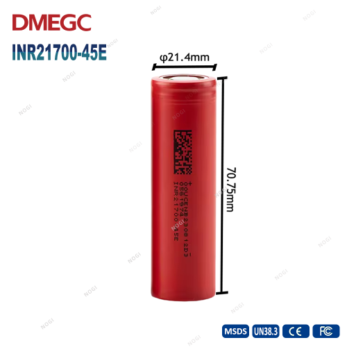 DMEGC Grade A brand new baterias 21700 3.7V 4500mAh 4.5Ah 21700 battery cells INR21700-45E