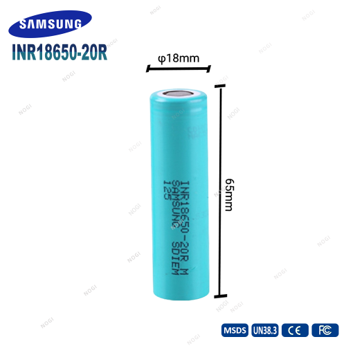 Samsung INR18650-20R 3.7V 2000mAh 10C High Drain 18650 Lithium Ion Battery Cell