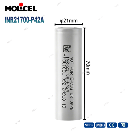 Molicel p42a 10C battery 3.7V 4200mAh 21700 battery cylindrical lithium ion batteries for drones INR-21700-P42A