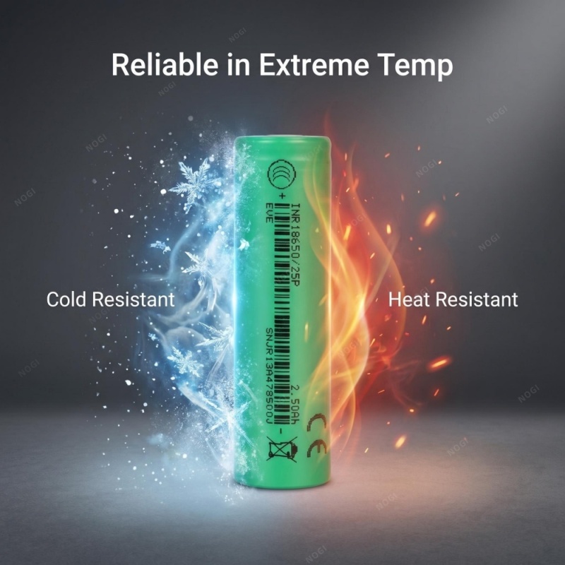 EVE INR18650-25P 18650 Cell 2500mAh 8C High Discharge Lithium Battery for E-Scooter & Power Tools