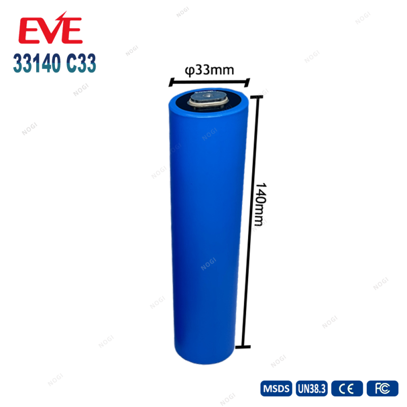 EVE 3.2V 15Ah C33 IFR33140 lithium iron phosphate battery 33140 lifepo4 for scooters, E-bike, etc