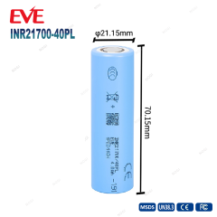 EVE INR21700/40PL Full-Tab 21700 Lithium Cell 3.6V 4000mAh 17.5C High Discharge Power Battery