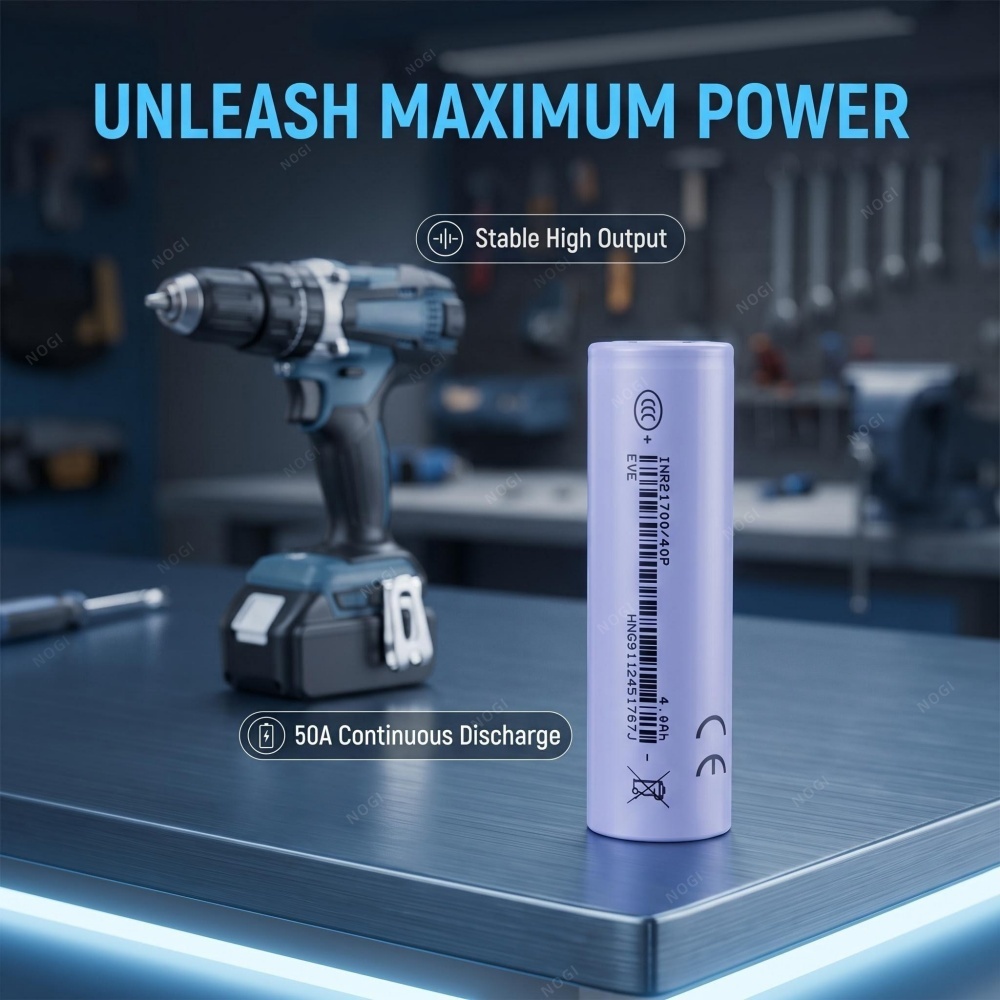 EVE Brand new 21700 40P 3.7V li ion battery 3.6V 4000mah 4Ah 21700 battery cell INR21700-40P for electrical tools